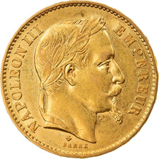 Coin, France, Napoleon III, Napoléon III, 20 Francs, 1870, Strasbourg