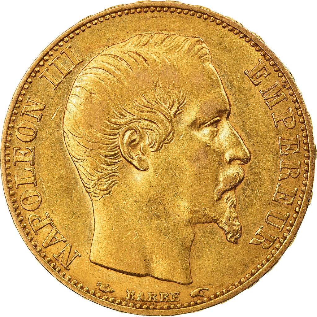 Coin, France, Napoleon III, Napoléon III, 20 Francs, 1854, Paris, AU(50-53)