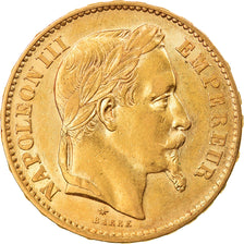 Coin, France, Napoleon III, Napoléon III, 20 Francs, 1869, Paris, MS(60-62)