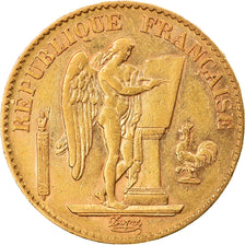Munten, Frankrijk, Génie, 20 Francs, 1894, Paris, ZF+, Goud, KM:825