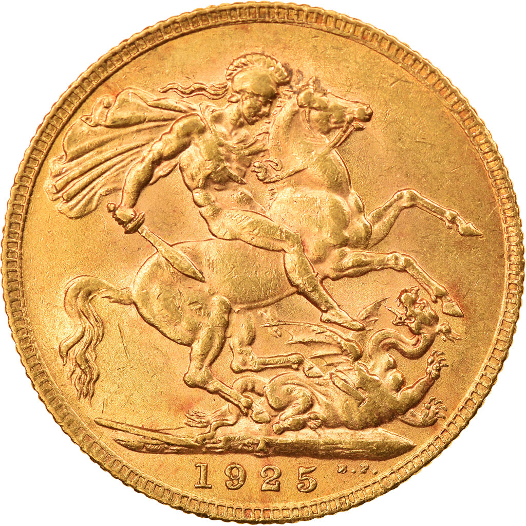 Münze, Südafrika, George V, Sovereign, 1925, Pretoria, VZ, Gold, KM:21
