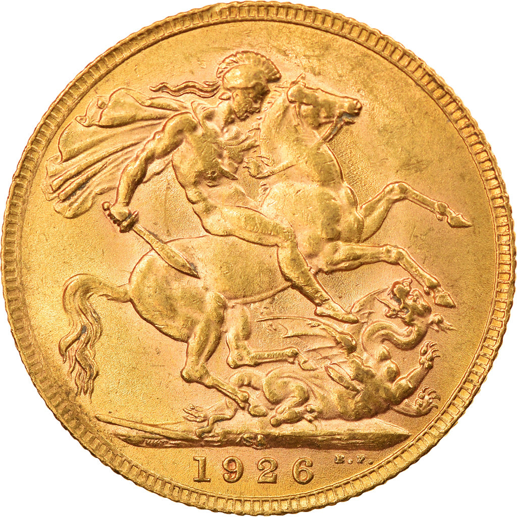 Munten, Zuid Afrika, George V, Sovereign, 1926, Pretoria, PR, Goud, KM:21