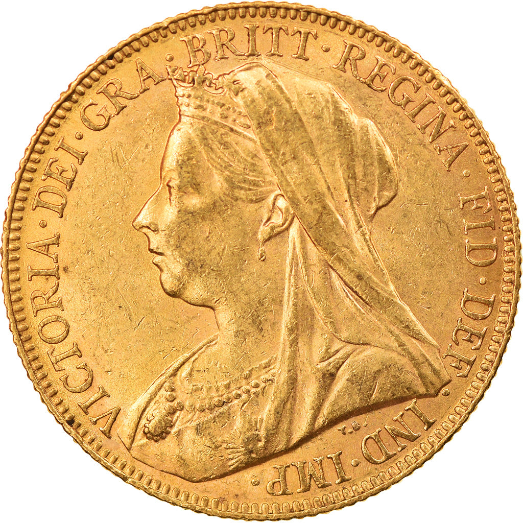 Coin, Australia, Victoria, Sovereign, 1900, Perth, AU(50-53), Gold, KM:13