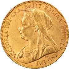 Coin, Australia, Victoria, Sovereign, 1900, Perth, AU(50-53), Gold, KM:13
