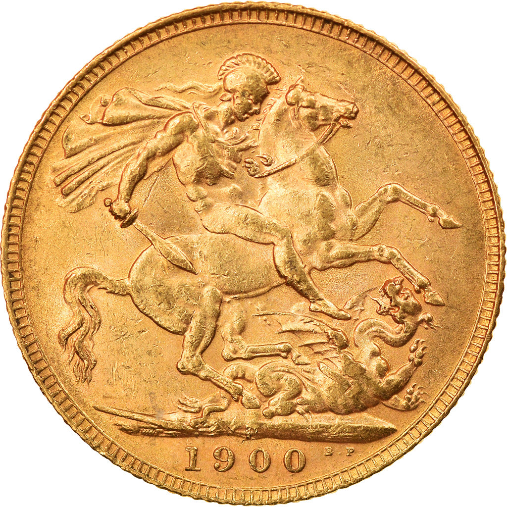 Coin, Australia, Victoria, Sovereign, 1900, Perth, AU(50-53), Gold, KM:13