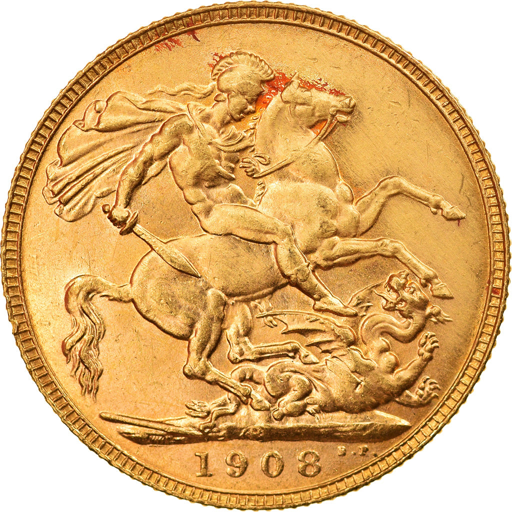 Monnaie, Australie, Edward VII, Sovereign, 1908, Perth, SUP+, Or, KM:15