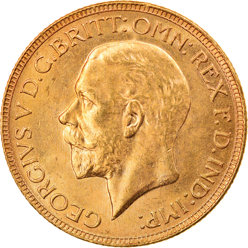 Coin, Australia, George V, Sovereign, 1930, Perth, MS(63), Gold, KM:32