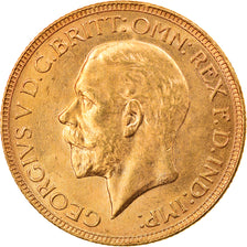 Coin, Australia, George V, Sovereign, 1930, Perth, MS(63), Gold, KM:32