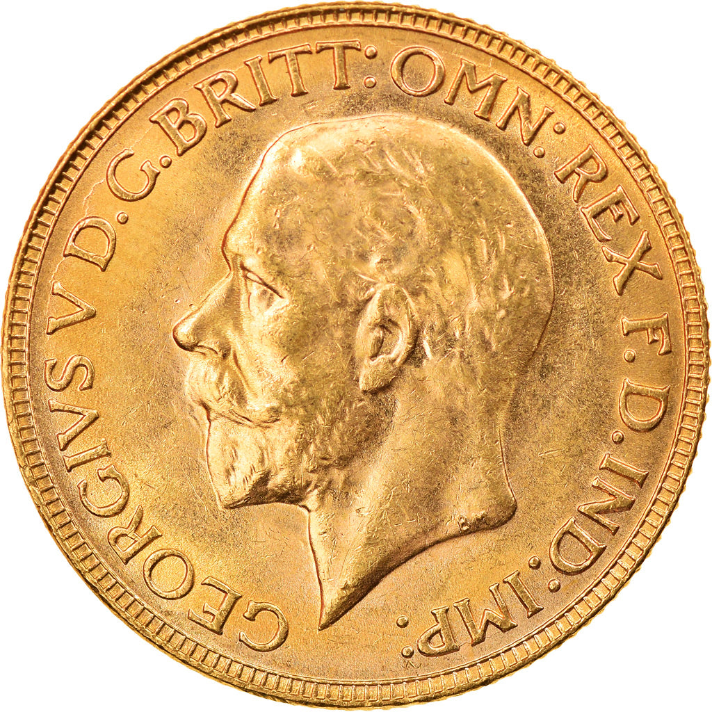 Coin, Australia, George V, Sovereign, 1931, Perth, MS(63), Gold, KM:32