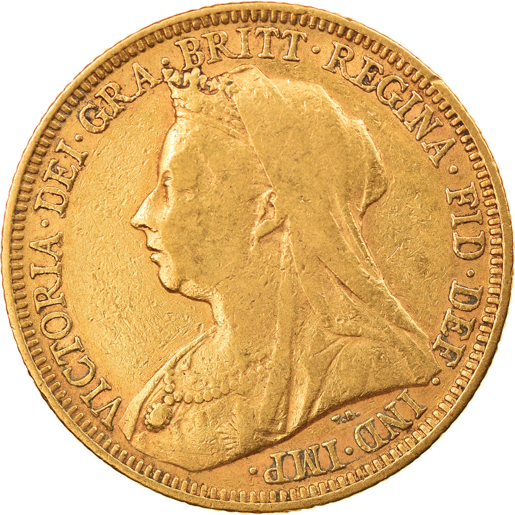 Coin, Australia, Victoria, Sovereign, 1897, Sydney, EF(40-45), Gold, KM:13