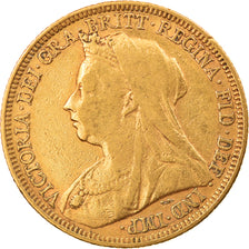 Coin, Australia, Victoria, Sovereign, 1897, Sydney, EF(40-45), Gold, KM:13