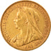 Coin, Australia, Victoria, Sovereign, 1900, Sydney, AU(50-53), Gold, KM:13