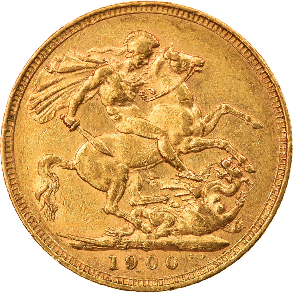 Coin, Australia, Victoria, Sovereign, 1900, Sydney, AU(50-53), Gold, KM:13