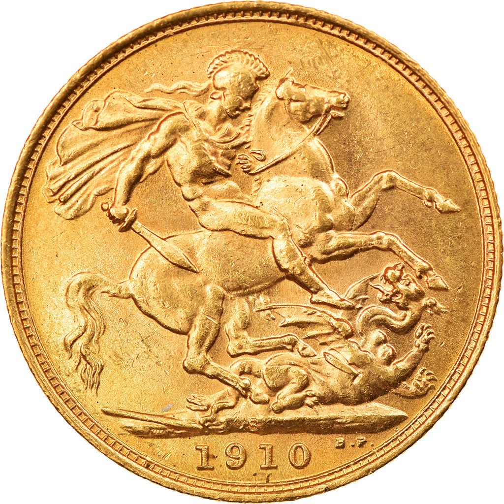 Monnaie, Australie, Edward VII, Sovereign, 1910, Sydney, SUP+, Or, KM:15