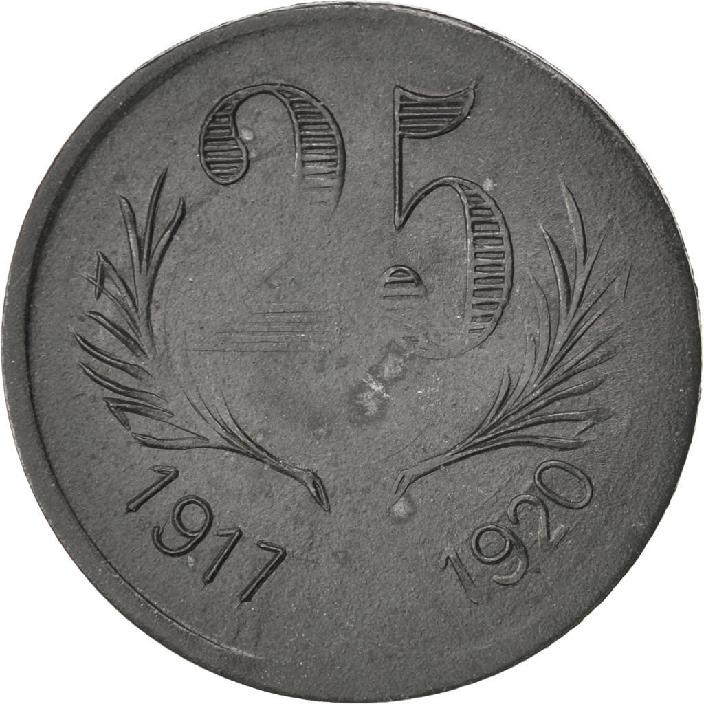 Moneta, Francia, 25 Centimes, BB, Zinco, Elie:15.3a