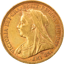 Monnaie, Australie, Victoria, Sovereign, 1896, Melbourne, TTB+, Or, KM:13