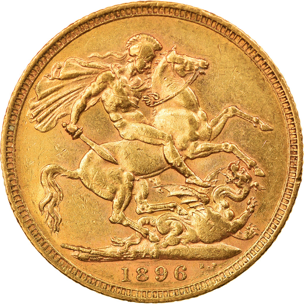 Monnaie, Australie, Victoria, Sovereign, 1896, Melbourne, TTB+, Or, KM:13
