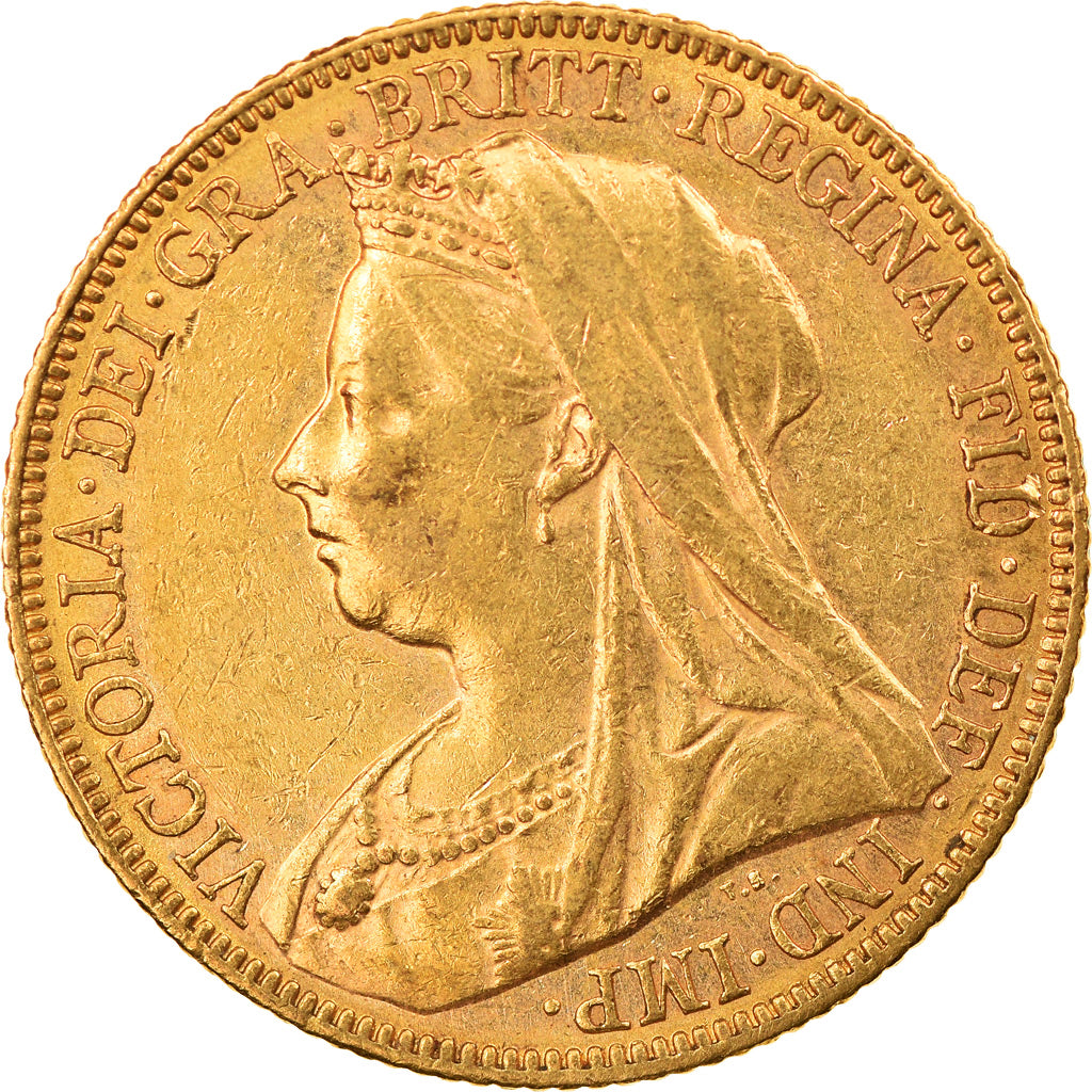 Coin, Australia, Victoria, Sovereign, 1898, Melbourne, AU(50-53), Gold, KM:13