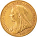 Coin, Australia, Victoria, Sovereign, 1898, Melbourne, AU(50-53), Gold, KM:13