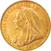 Moneda, Australia, Victoria, Sovereign, 1901, Melbourne, EBC, Oro, KM:13