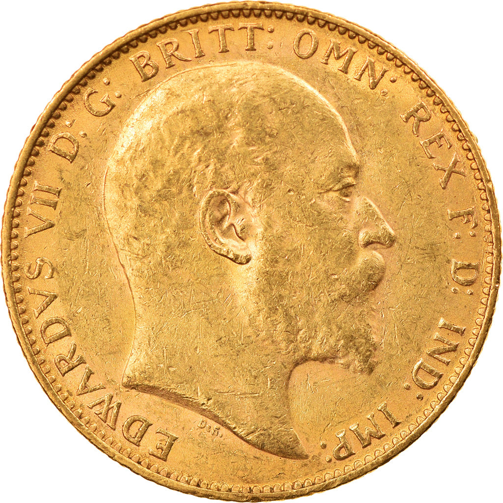 Monnaie, Australie, Edward VII, Sovereign, 1903, Melbourne, TTB+, Or, KM:15