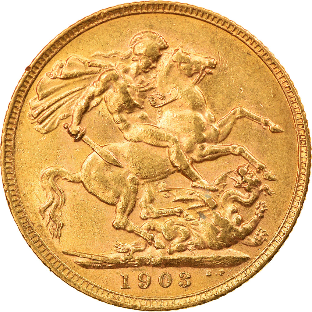 Monnaie, Australie, Edward VII, Sovereign, 1903, Melbourne, TTB+, Or, KM:15