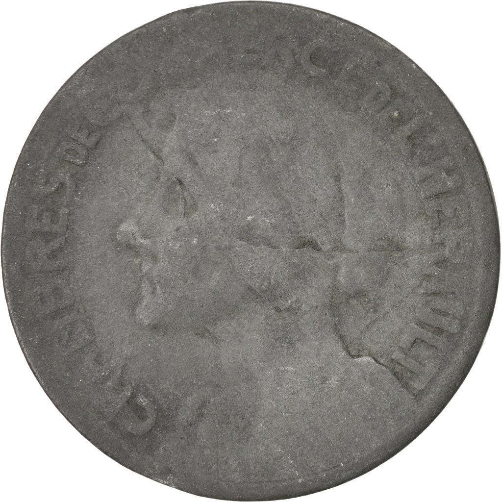 Francia, 25 Centimes, B+, Zinco, Elie:15.3b