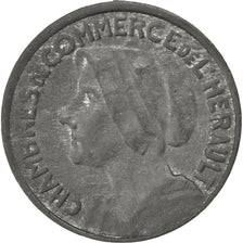 France, 25 Centimes, EF(40-45), Zinc, Elie #15.3b, 5.68