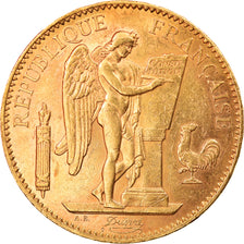 Coin, France, Génie, 100 Francs, 1908, Paris, AU(50-53), Gold, KM:858