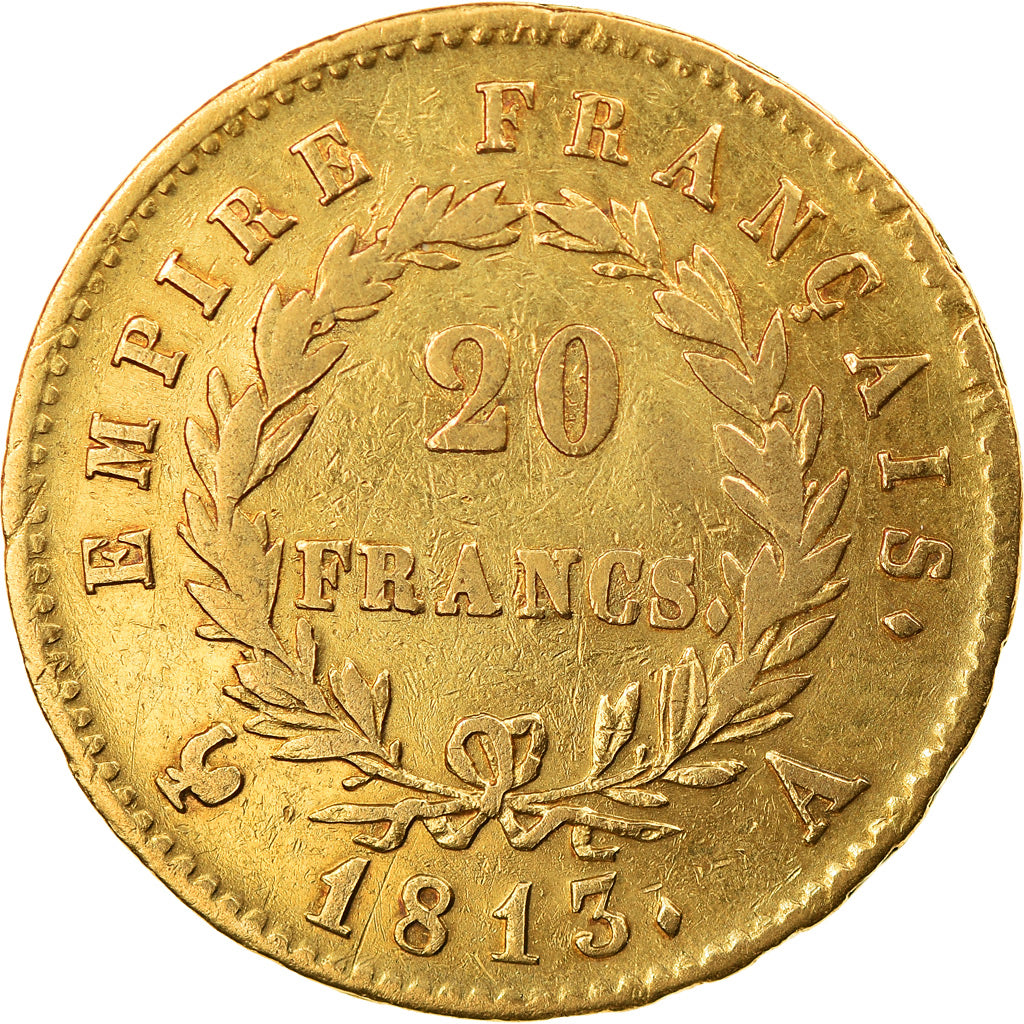 Monnaie, France, Napoléon I, 20 Francs, 1813, Paris, TTB, Or, Gadoury:1025