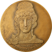 France, Medal, Unesco, Sauvegarde des Monuments de Carthage, Tschudin, MS(63)