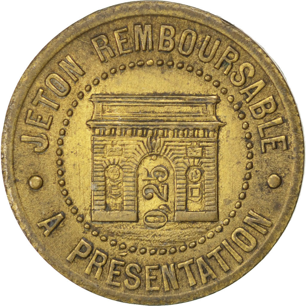 France, 25 Centimes, 1922, EF(40-45), Brass, Elie #20.7, 3.62