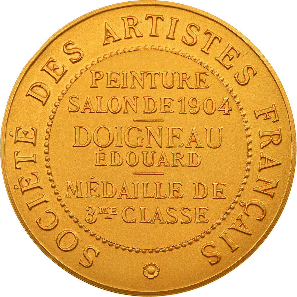 Francia, medalla, société des artistes français, Arts & Culture, 1904, Daniel