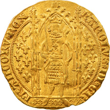 Moeda, França, Charles V, Franc à pied, AU(50-53), Dourado, Duplessy:360