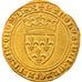 Coin, France, Charles VI, Ecu d'or, Uncertain Mint, MS(60-62), Gold