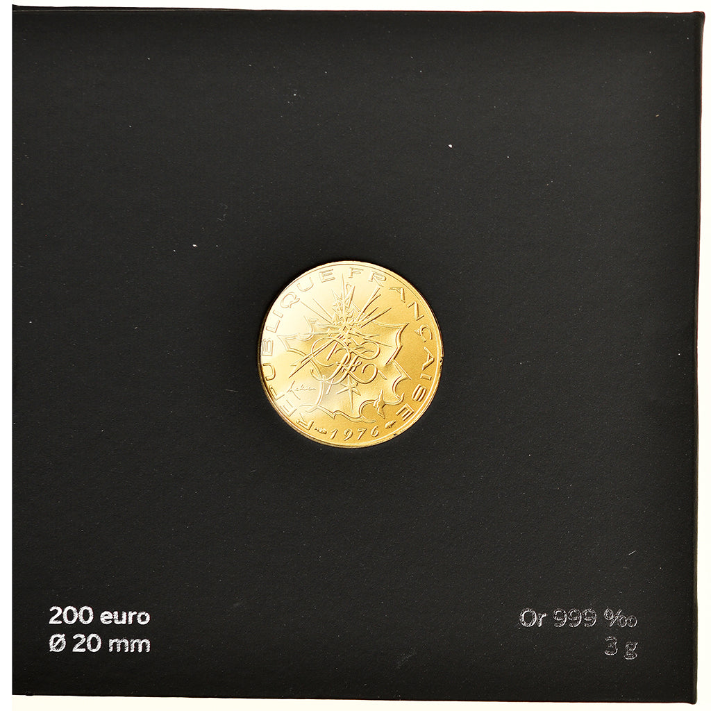 France, 200 Euro, Pièce d'Histoire, 2019, Paris, MS(65-70), Gold