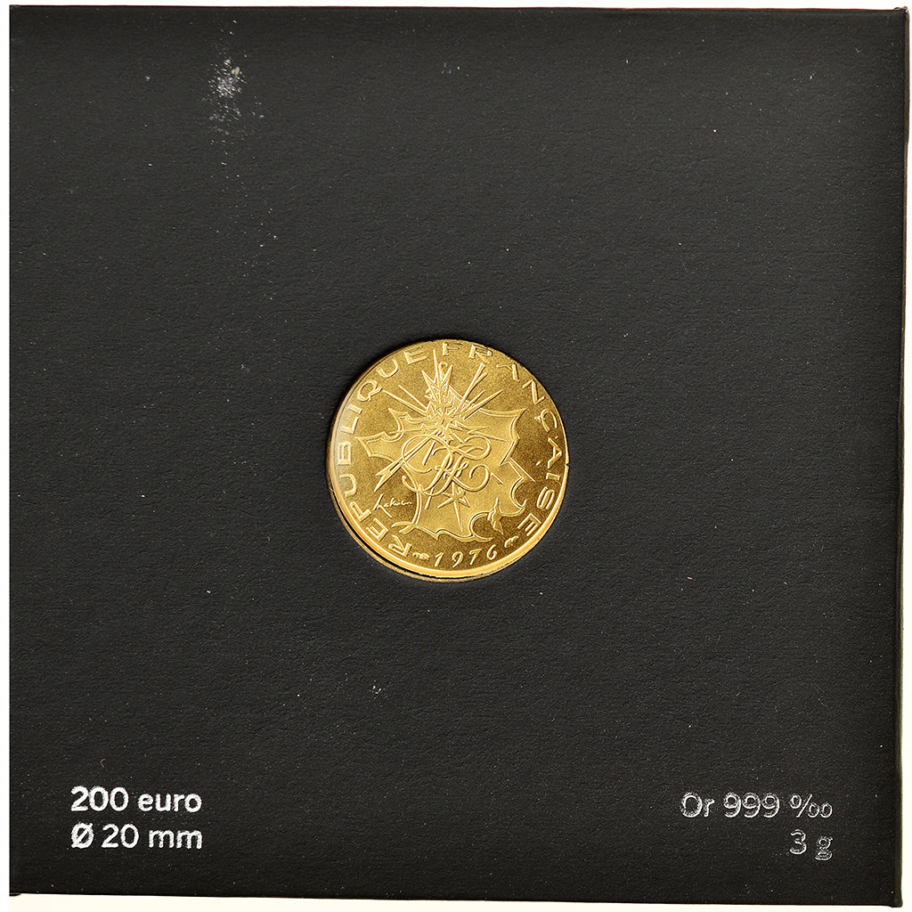 France, 200 Euro, Pièce d'Histoire, 2019, Paris, MS(65-70), Gold