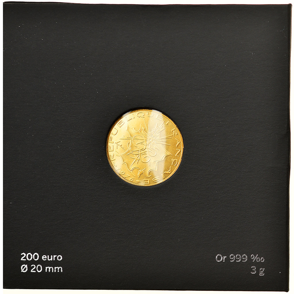 France, 200 Euro, Pièce d'Histoire, 2019, Paris, MS(65-70), Gold