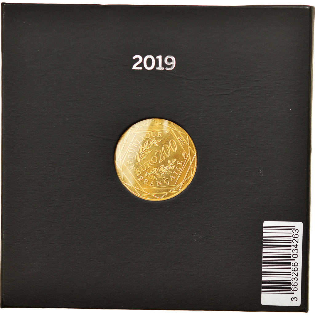 France, 200 Euro, Pièce d'Histoire, 2019, Paris, MS(65-70), Gold