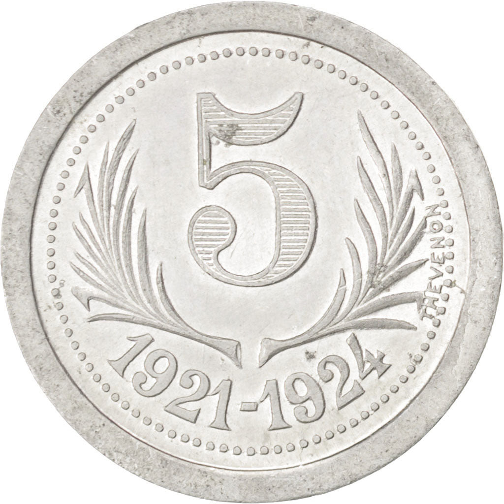 France, 5 Centimes, AU(55-58), Aluminium, Elie #15.7, 1.13
