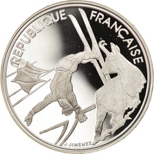 Monnaie, France, Ski Acrobatique, 100 Francs, 1990, Albertville 92, SPL+