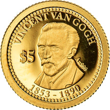Coin, Cook Islands, 5 Dollars, 2013, Franklin Mint, Vincent Van Gogh, MS(65-70)