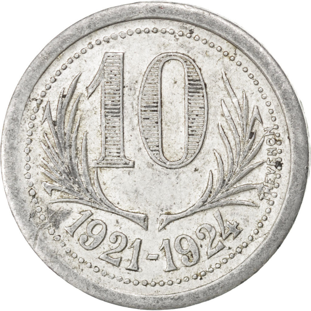 France, 10 Centimes, EF(40-45), Aluminium, Elie #15.8, 1.31