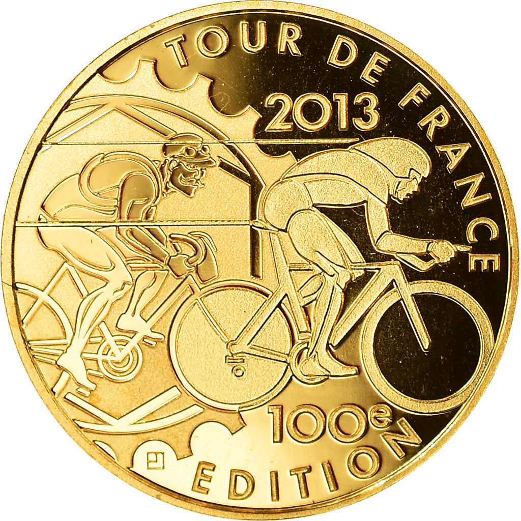 France, 5 Euros, 2013, Paris, MS(65-70), Gold, KM:New