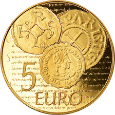 France, 5 Euro, Semeuse, 2014, Paris, BE, MS(65-70), Gold
