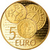 France, 5 Euro, Semeuse, 2014, Paris, BE, MS(65-70), Gold