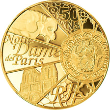 France, 5 Euro, Notre Dame de Paris., 2013, Paris, MS(65-70), Gold, KM:2099