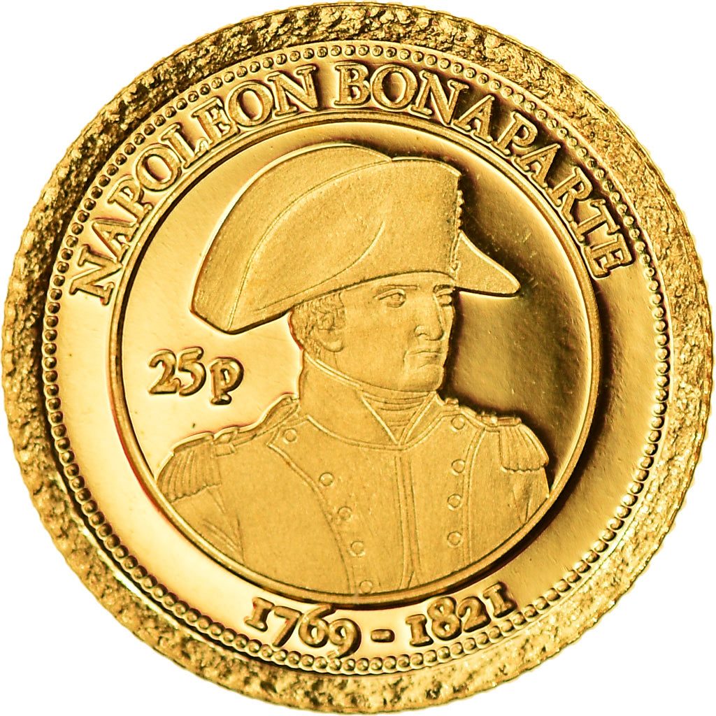 Coin, Saint Helena, 25 Pence, 2014, British Royal Mint, Napoléon Bonaparte