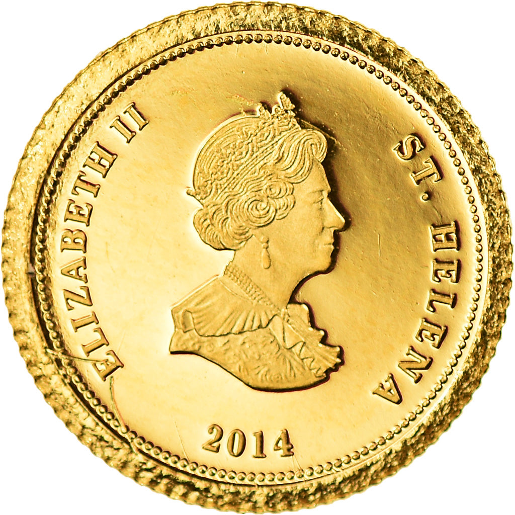 Coin, Saint Helena, 25 Pence, 2014, British Royal Mint, Napoléon Bonaparte