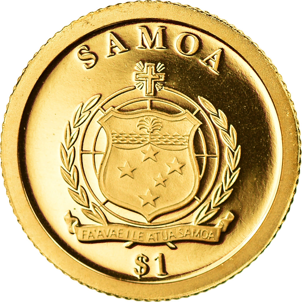 Coin, Samoa, Marie Curie, Dollar, 2009, MS(65-70), Gold